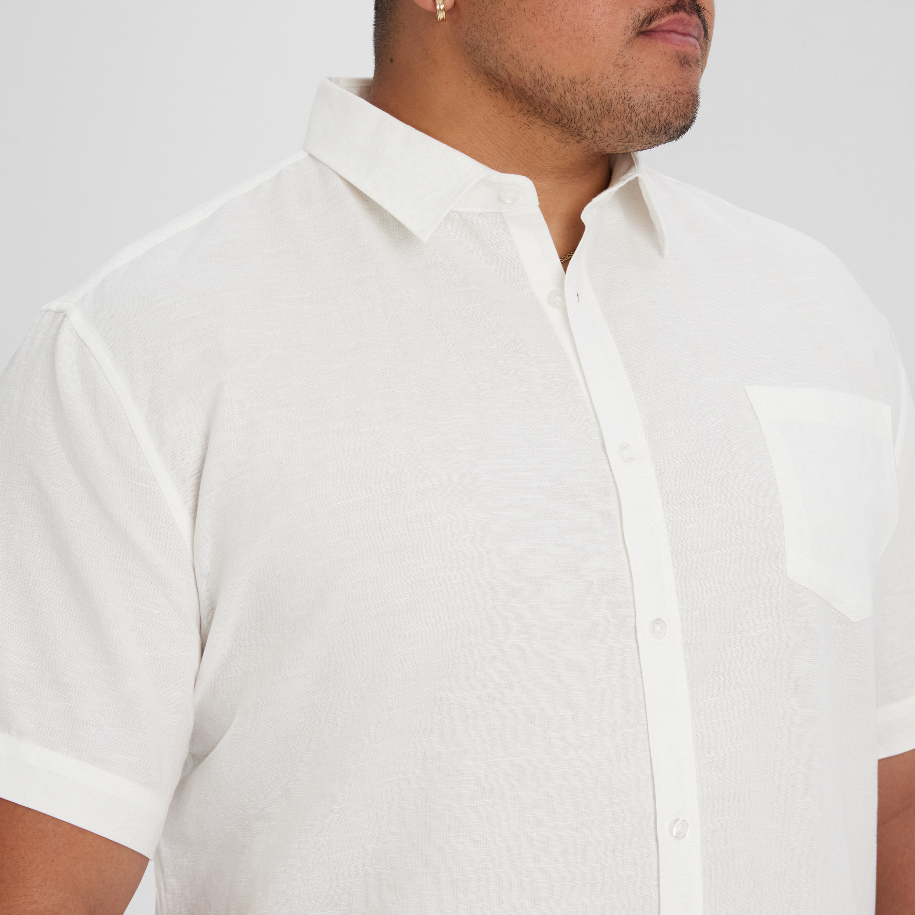 White Fresno Linen Shirt