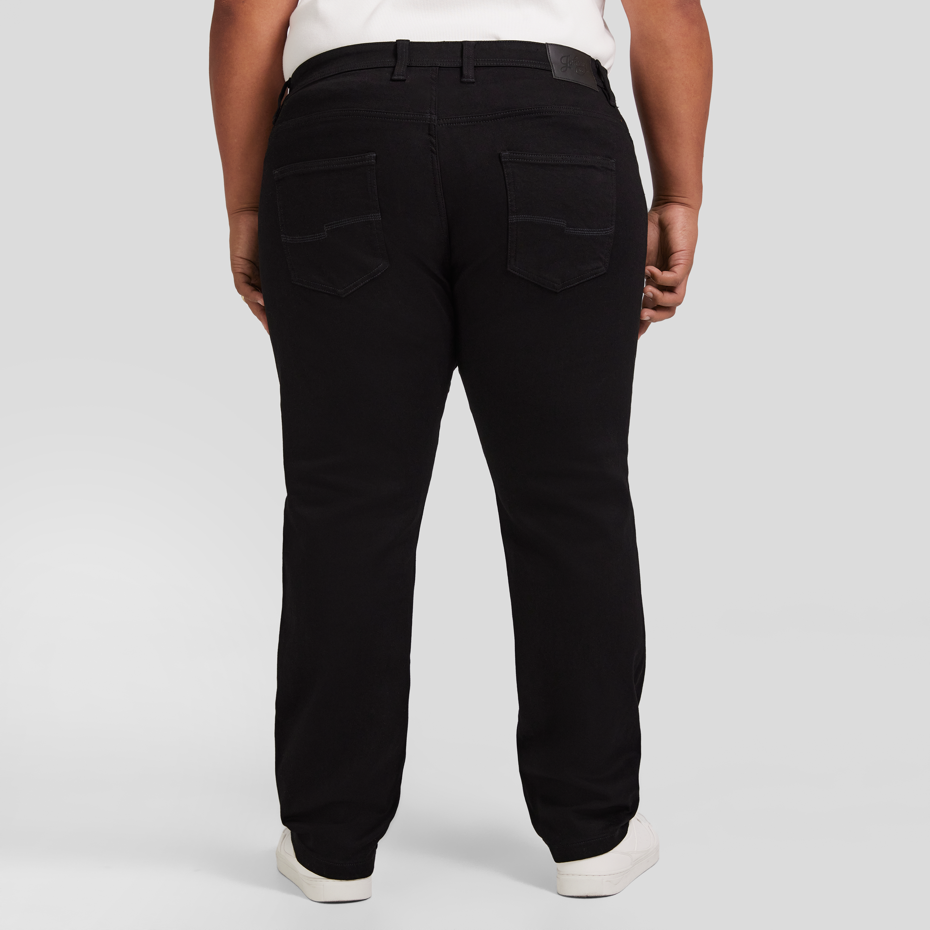 Black Maison Regular Knit Jean