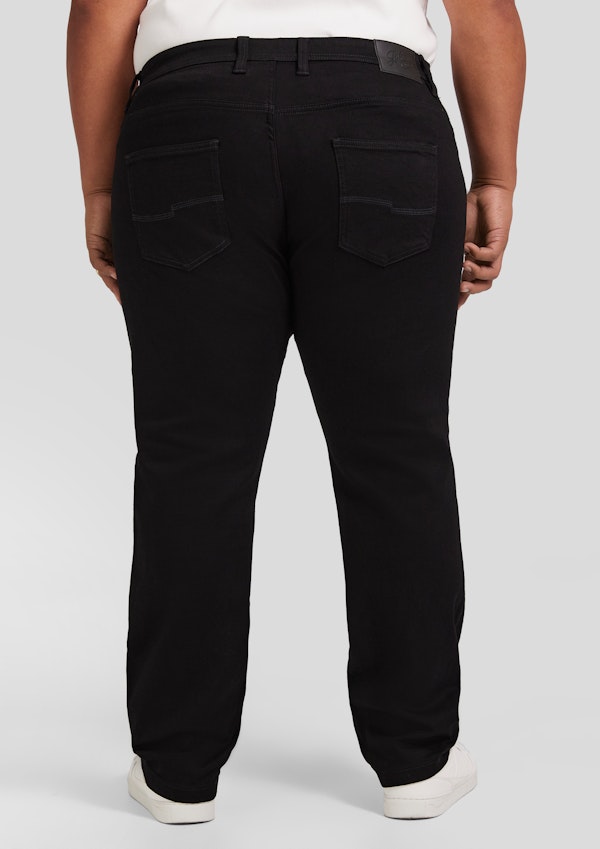 Black Maison Regular Knit Jean