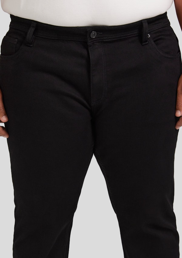 Black Maison Regular Knit Jean