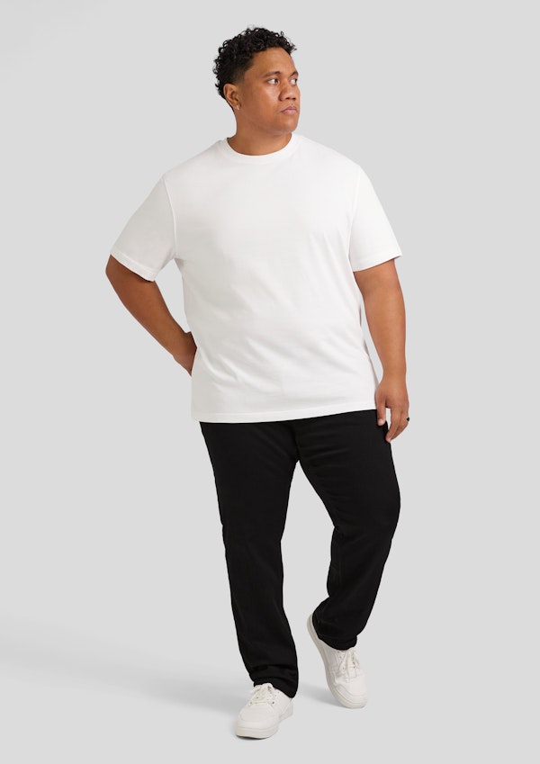 Black Maison Regular Knit Jean