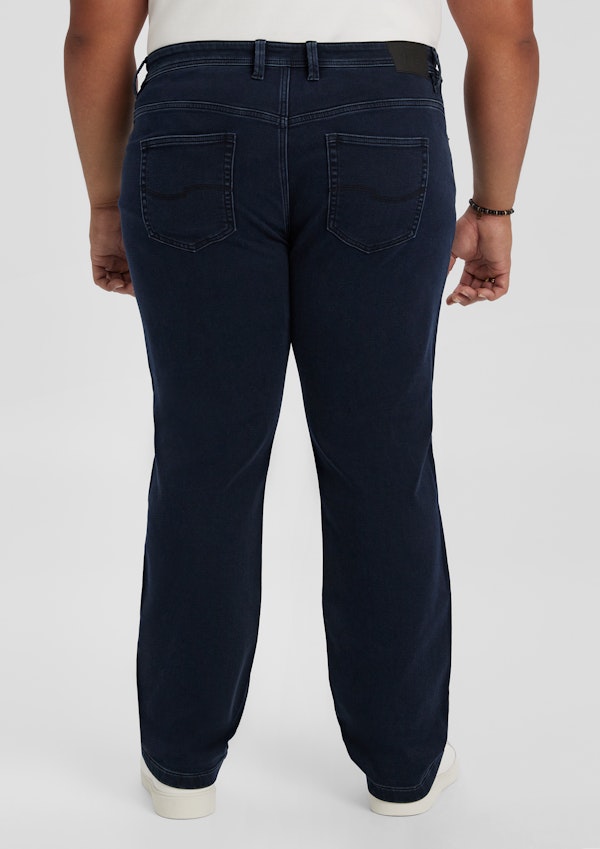 Dark Ink Maison Regular Knit Jean