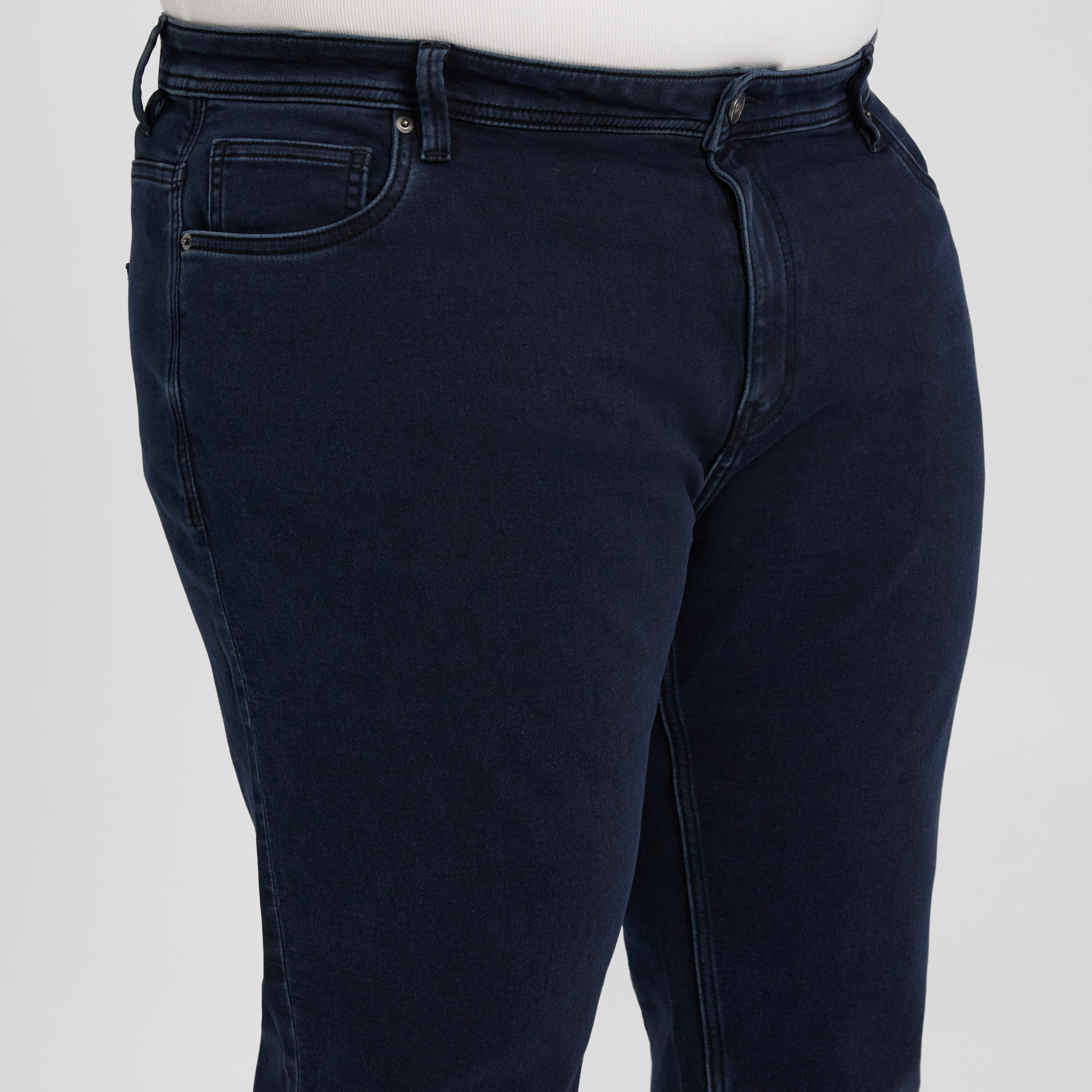 Dark Ink Maison Regular Knit Jean