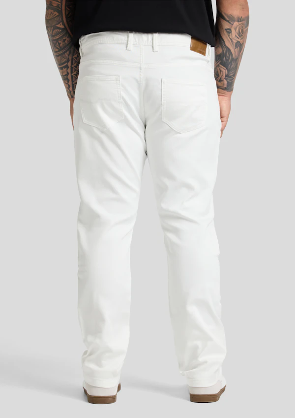 White Maison Regular Knit Jean