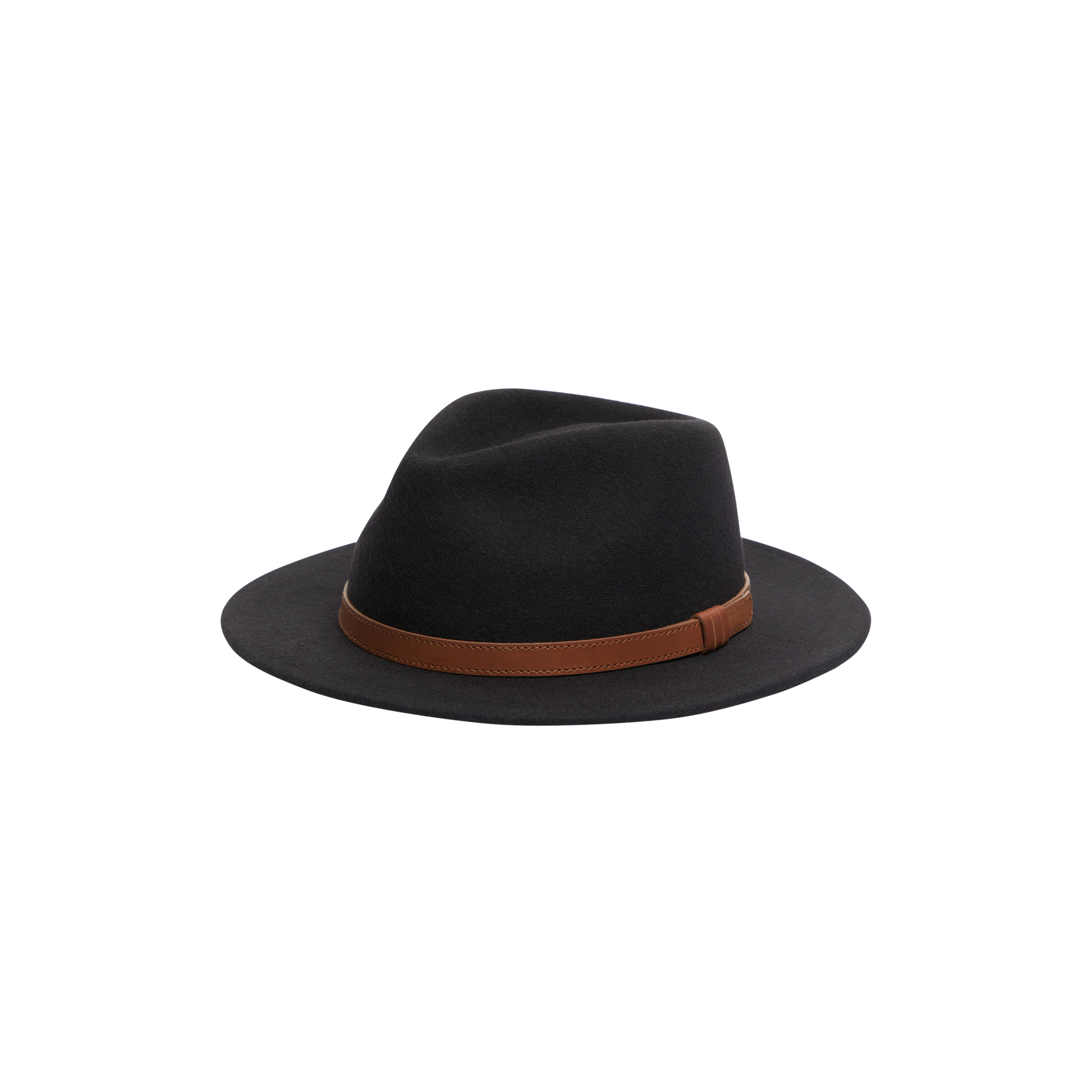 Black Wool Felt Fedora Hat Men's Accessories Johnny Bigg AU