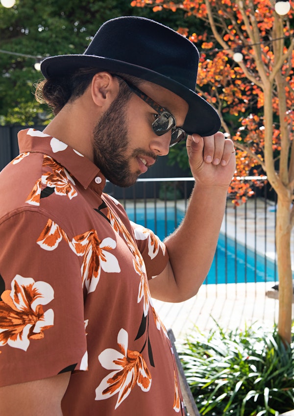 Black Wool Felt Fedora Hat Men s Accessories Johnny Bigg NZ