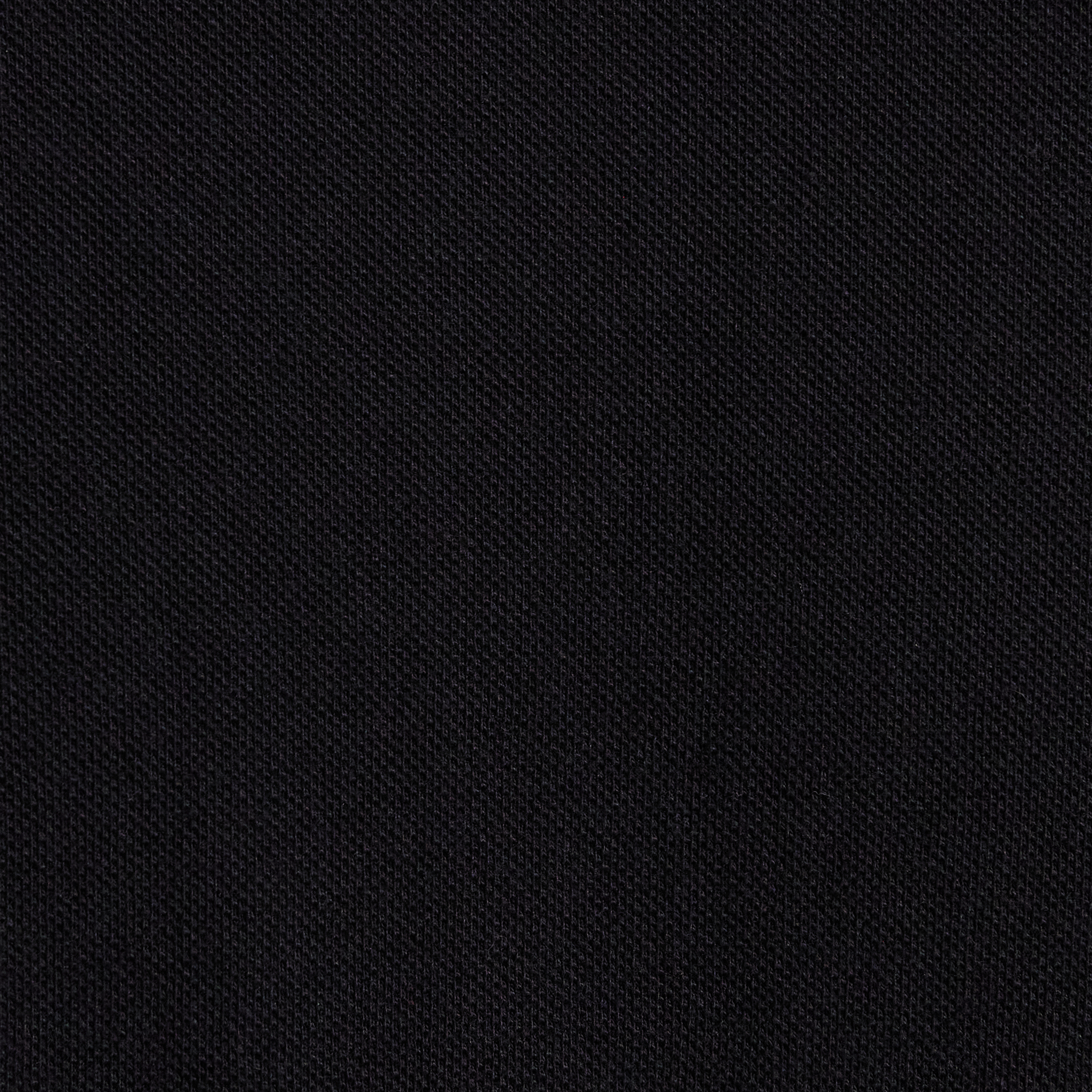 Black Plain Pique Polo