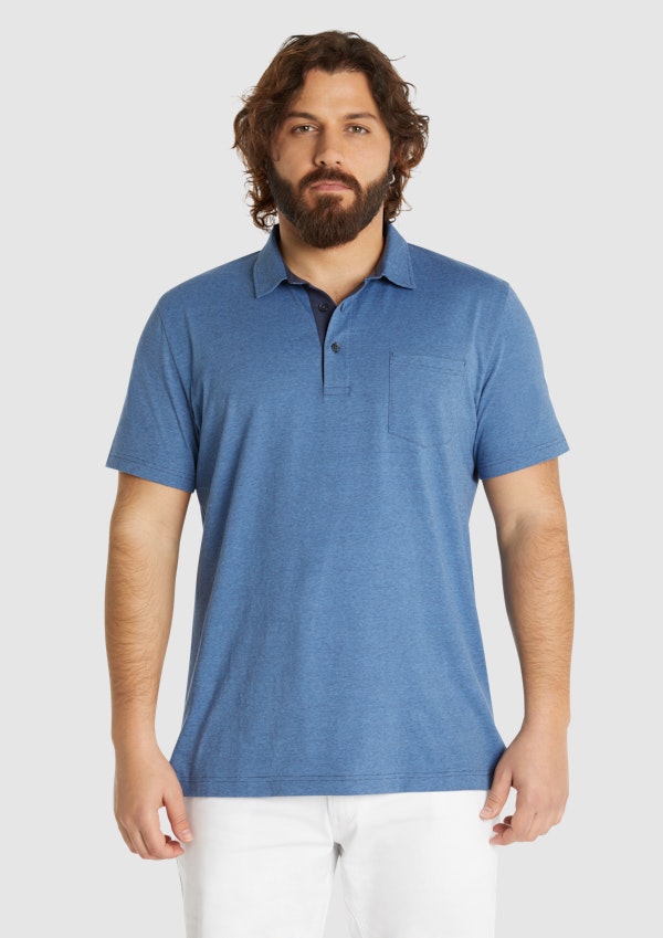 Colton Pinstripe Polo