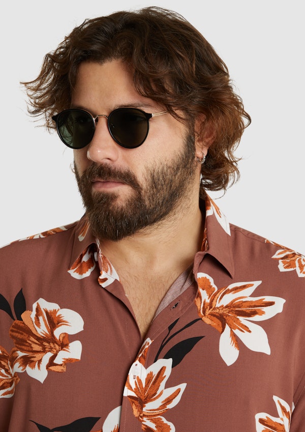 Black Cruz Round Sunglasses