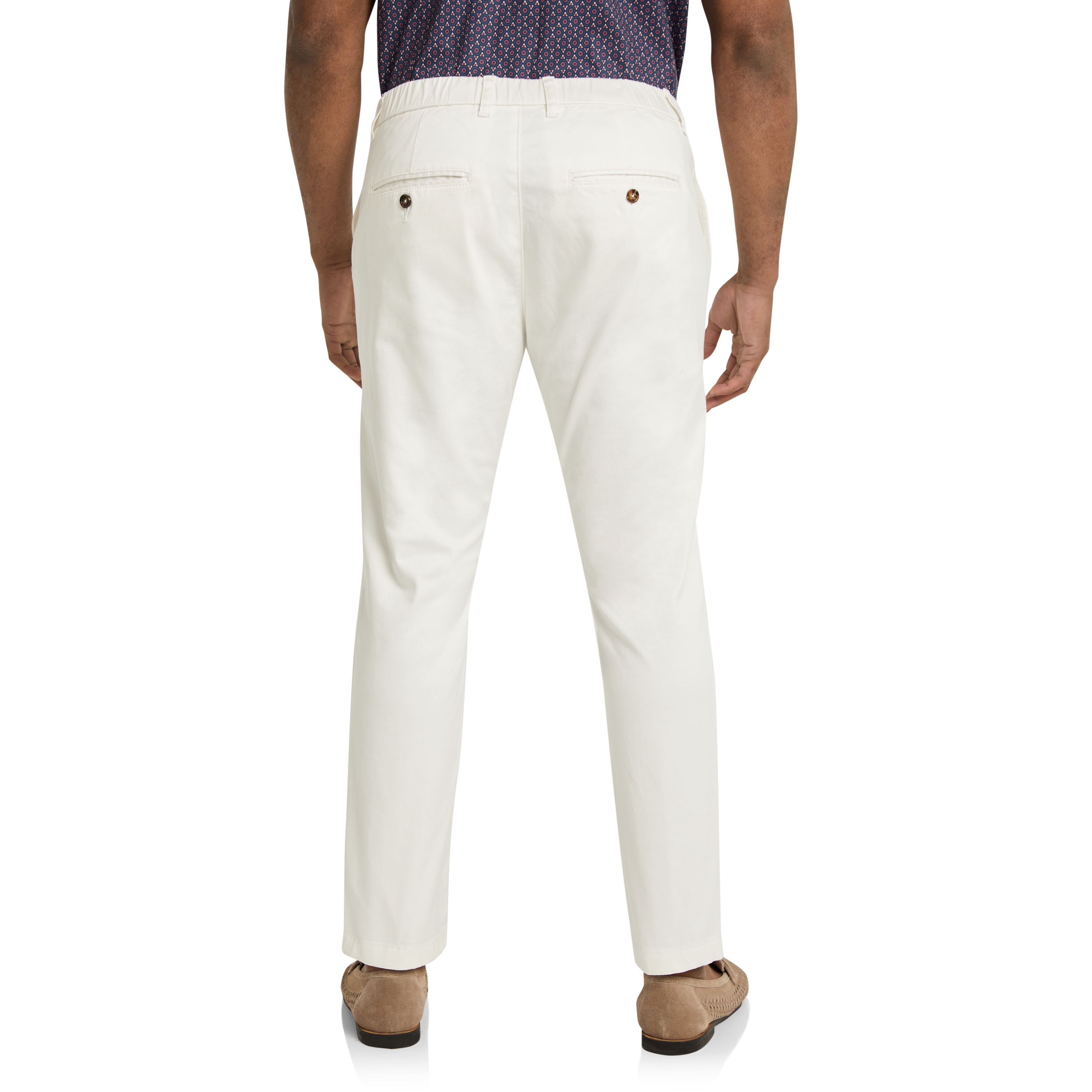 White Ledger Stretch Chino