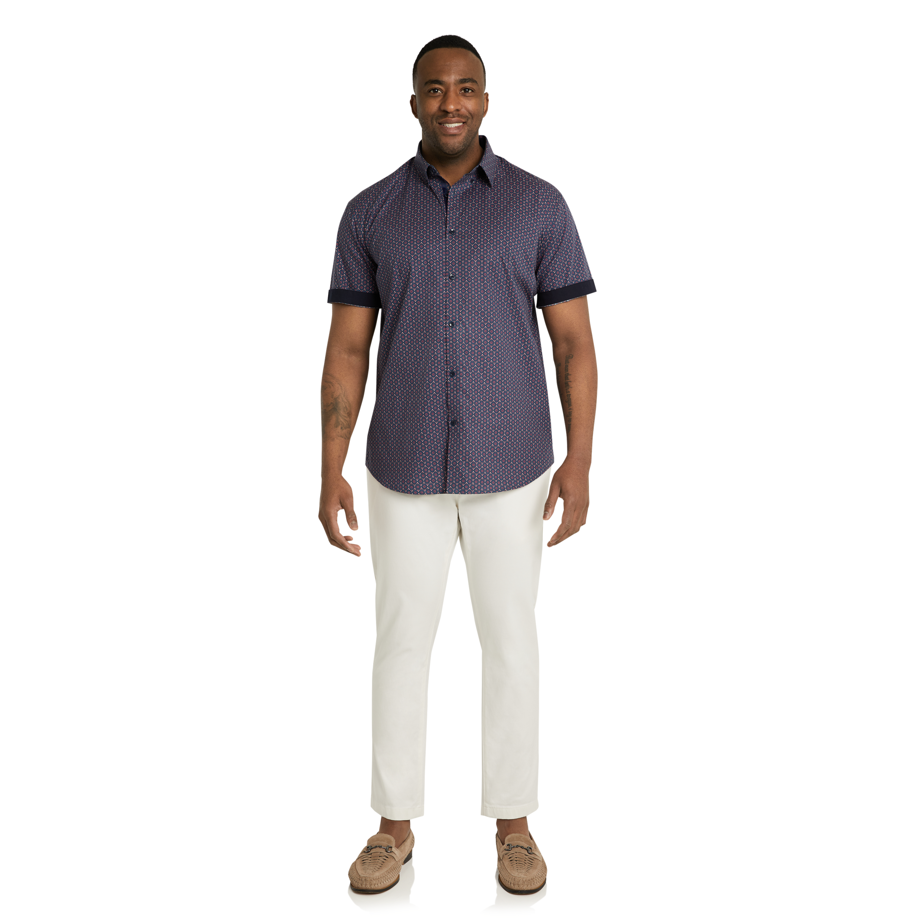 White Ledger Stretch Chino