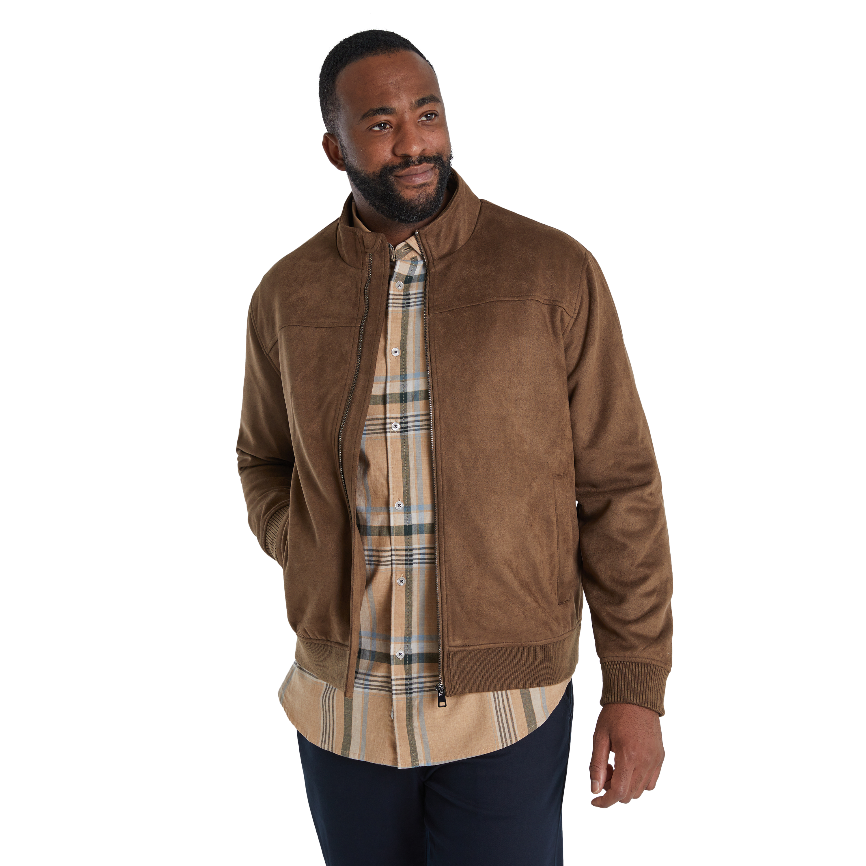 Voyageurs Bomber Suede Jacket - Hazelnut | Lastwolf – Lastwolf Apparel LLC