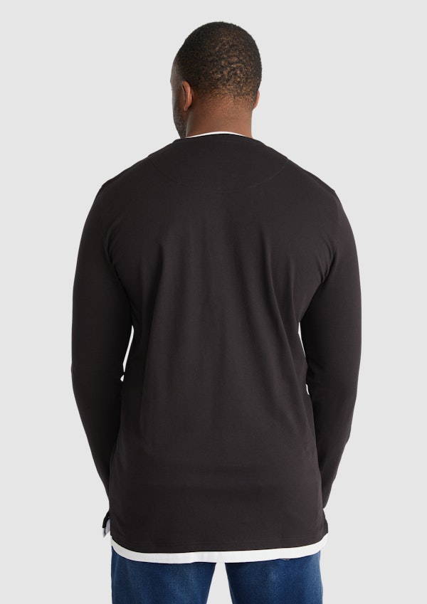 2For Henley Long Sleeve Top