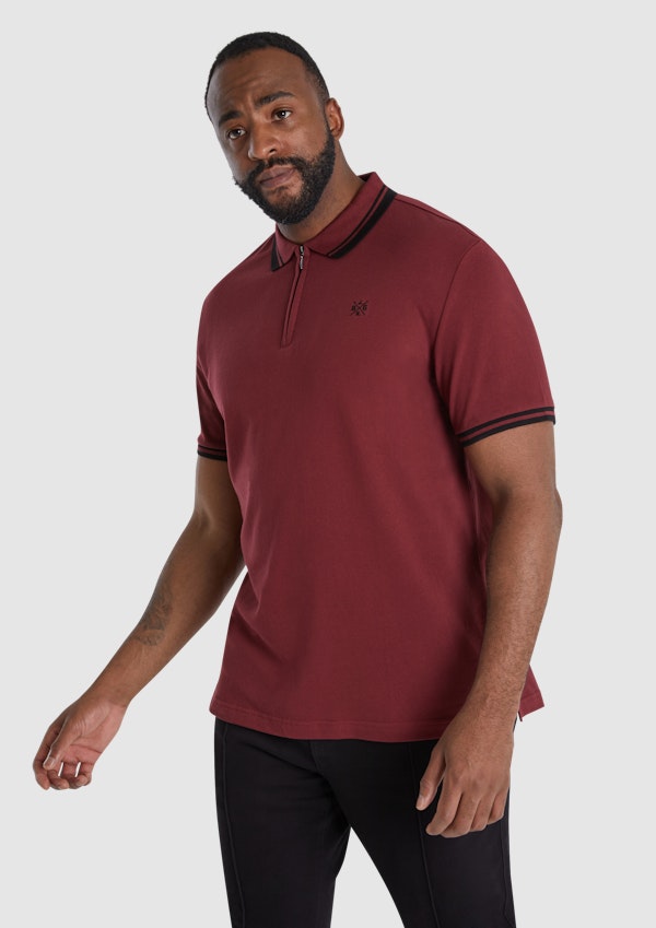 Xavier Zip Neck Polo