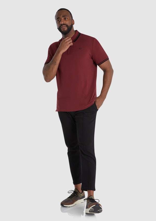 Xavier Zip Neck Polo