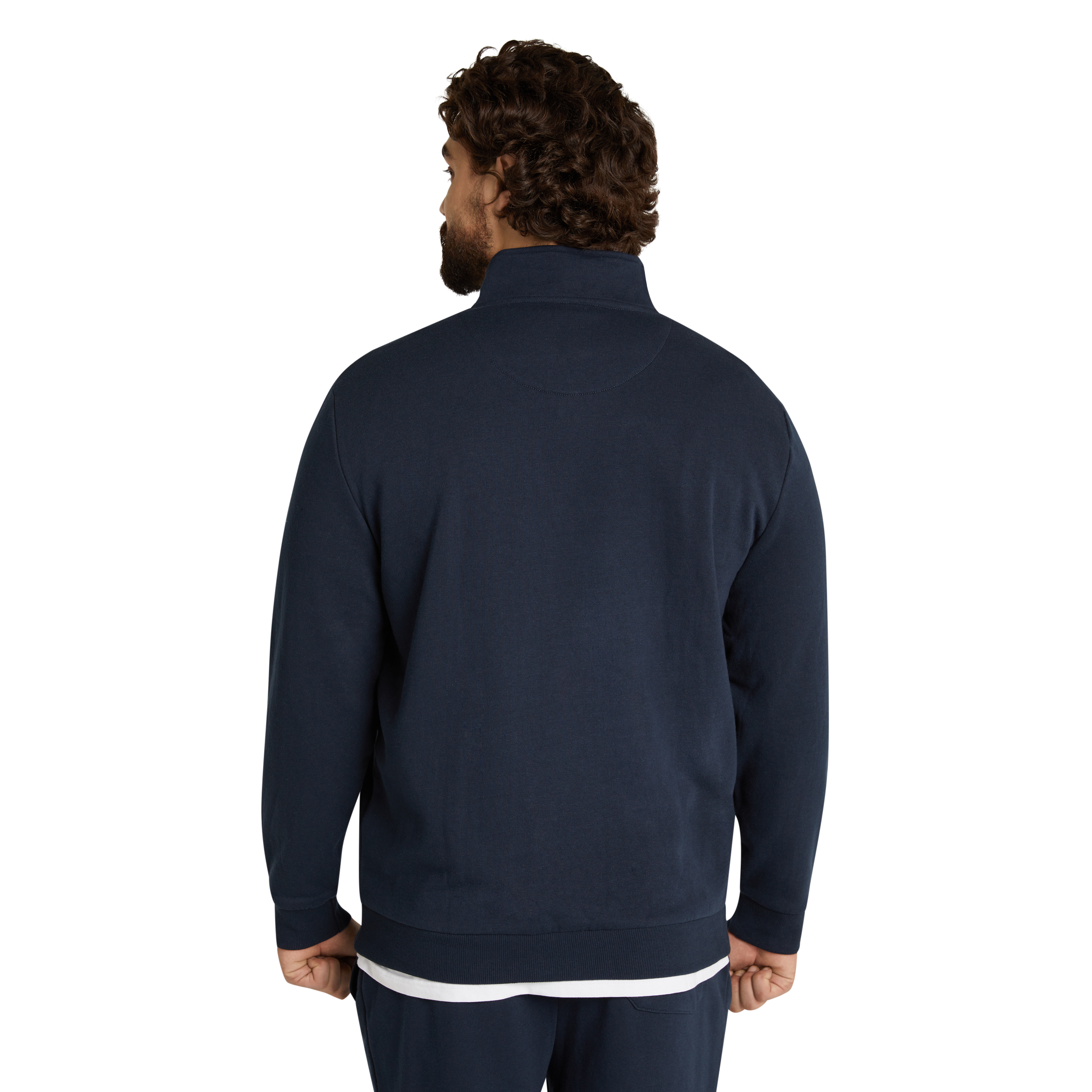 Navy Hayden Half Zip Sweat Men's Tops Johnny Bigg US