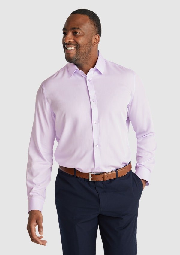 Mens mauve top dress shirt