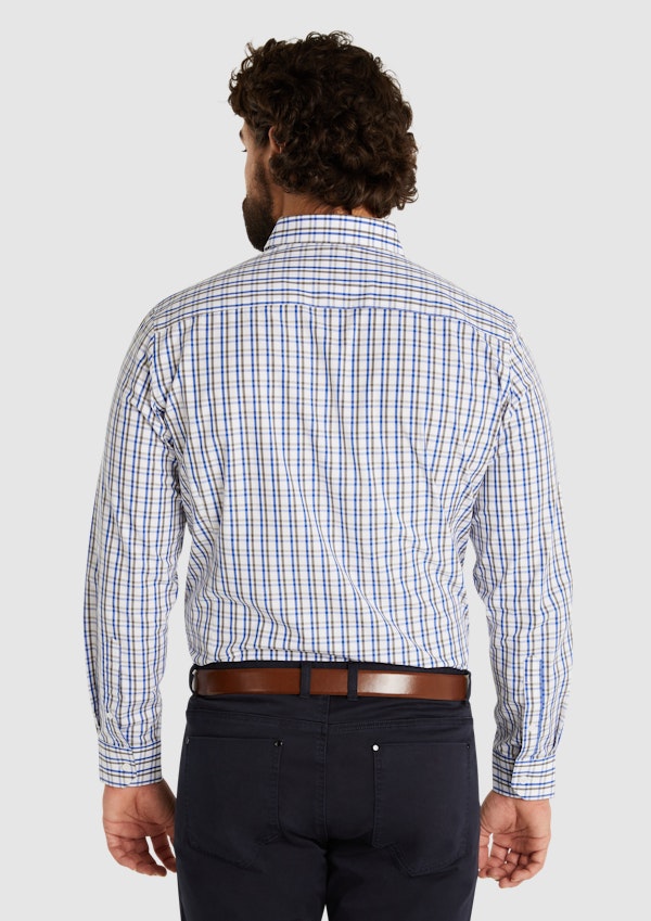 Cobalt Campbell Check Shirt