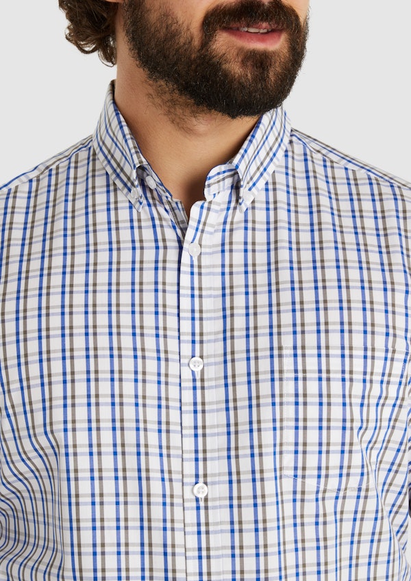 Cobalt Campbell Check Shirt