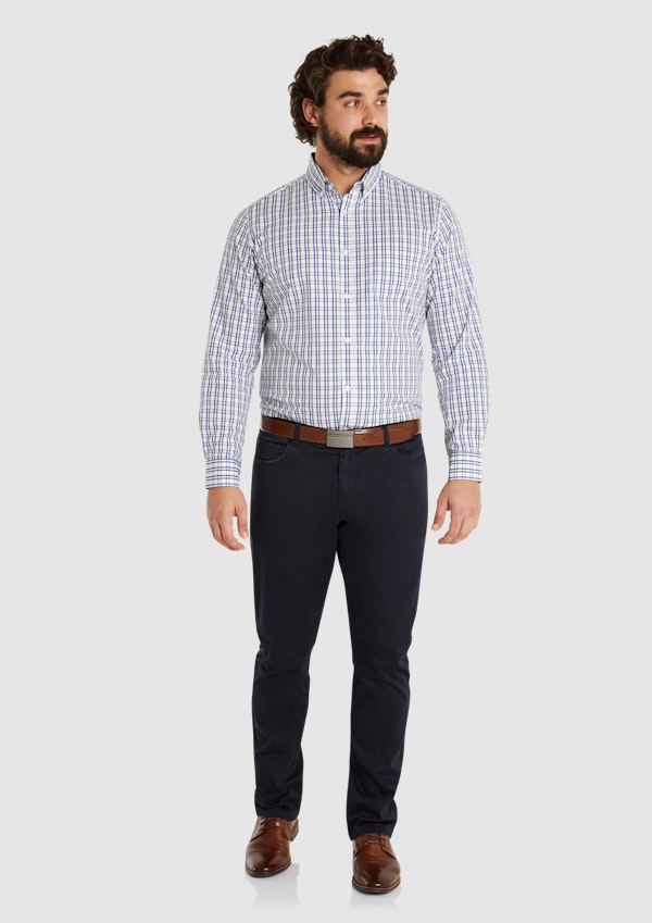 Cobalt Campbell Check Shirt