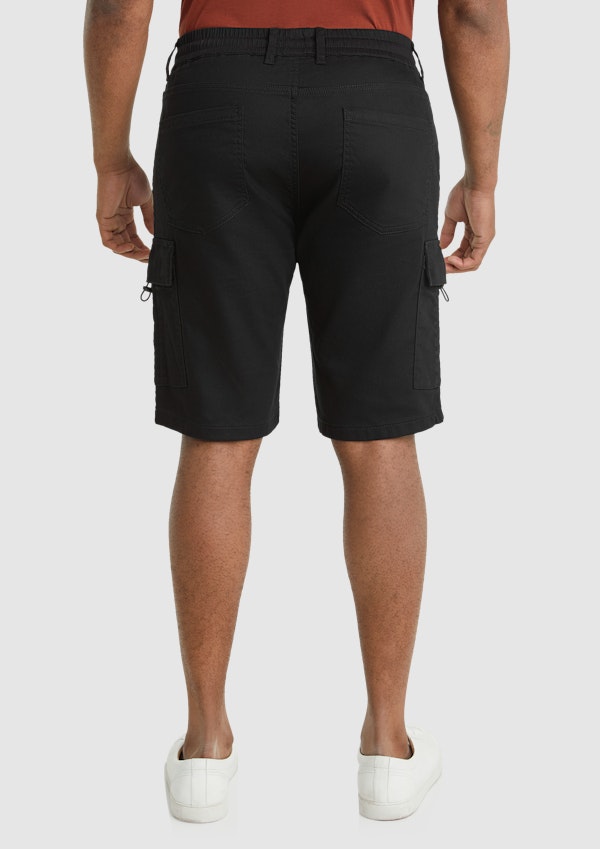 Black Nelson Knit Cargo Short