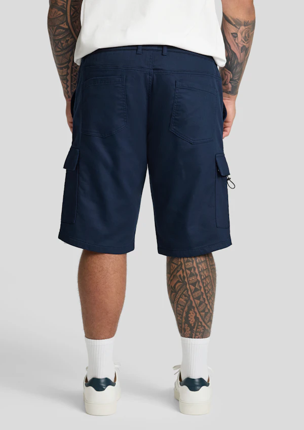 Navy Nelson Knit Cargo Short