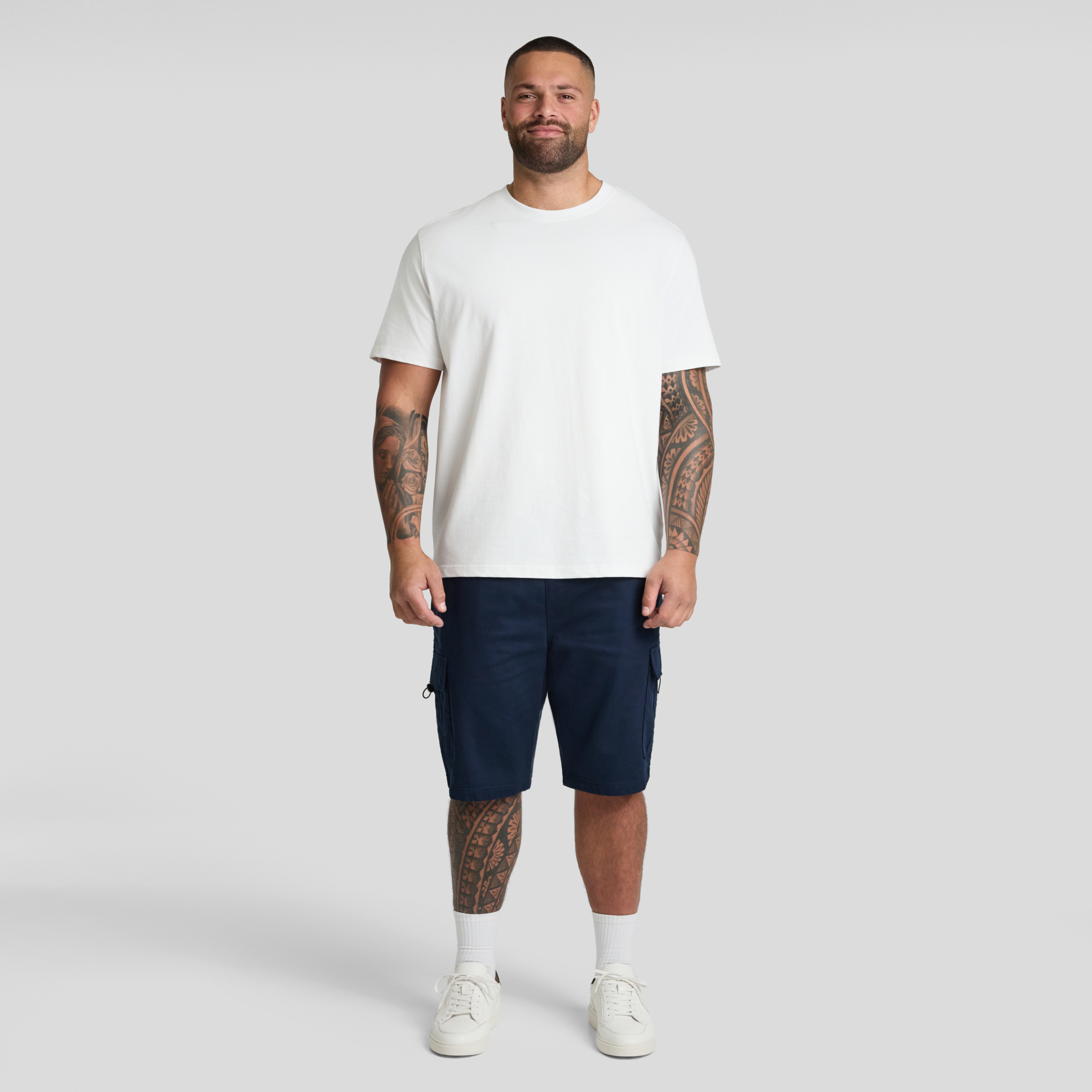Navy Nelson Knit Cargo Short