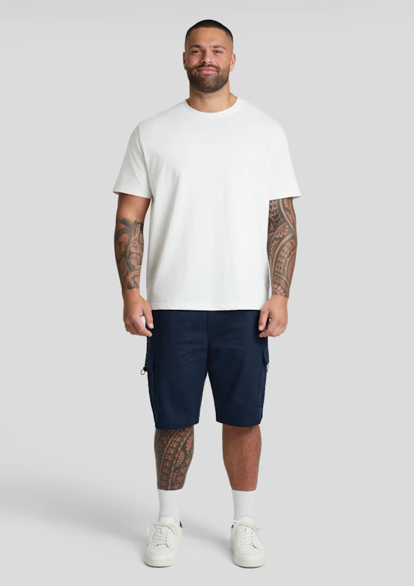 Navy Nelson Knit Cargo Short