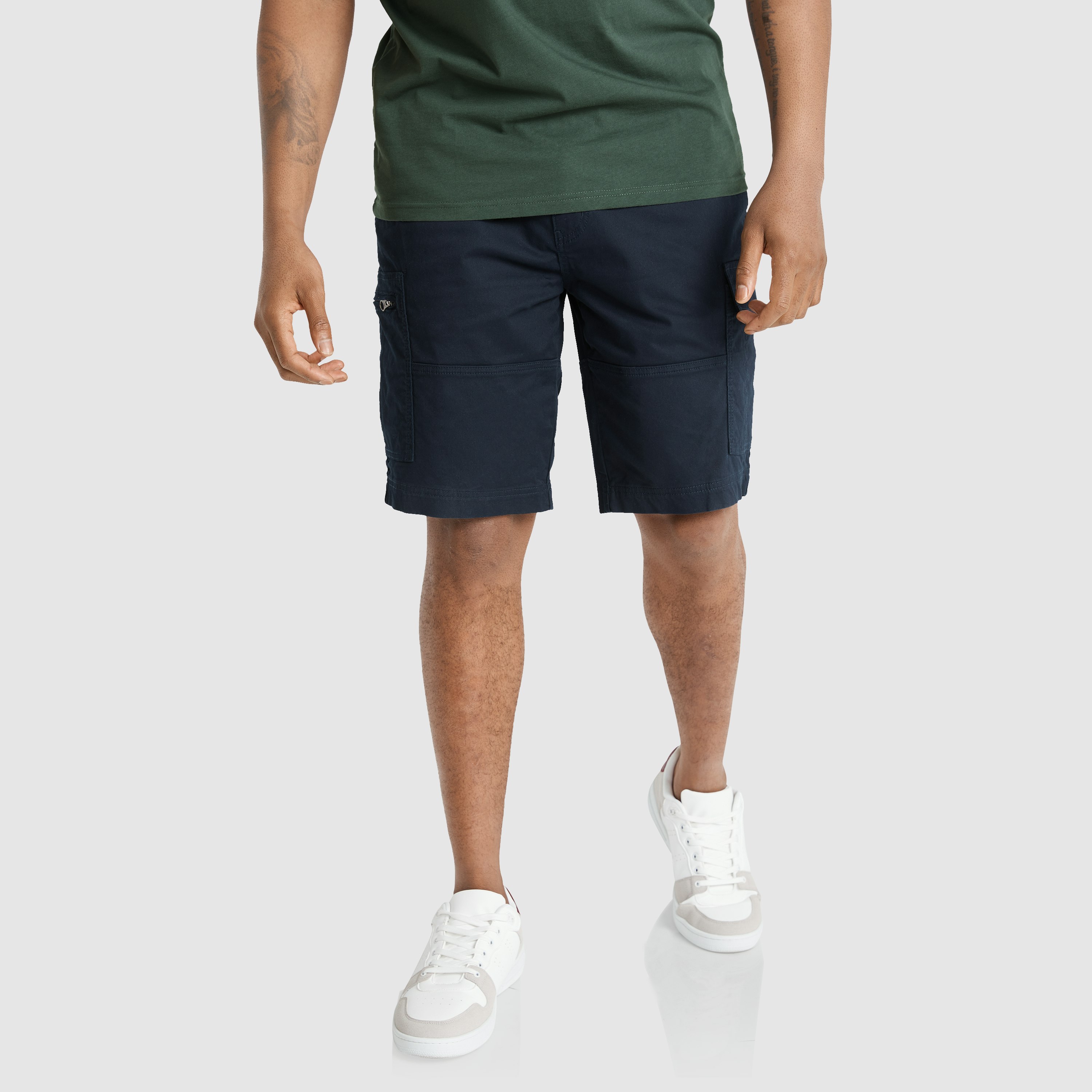 Navy Fraser Stretch Cargo Short | Men's Bottom | Johnny Bigg US