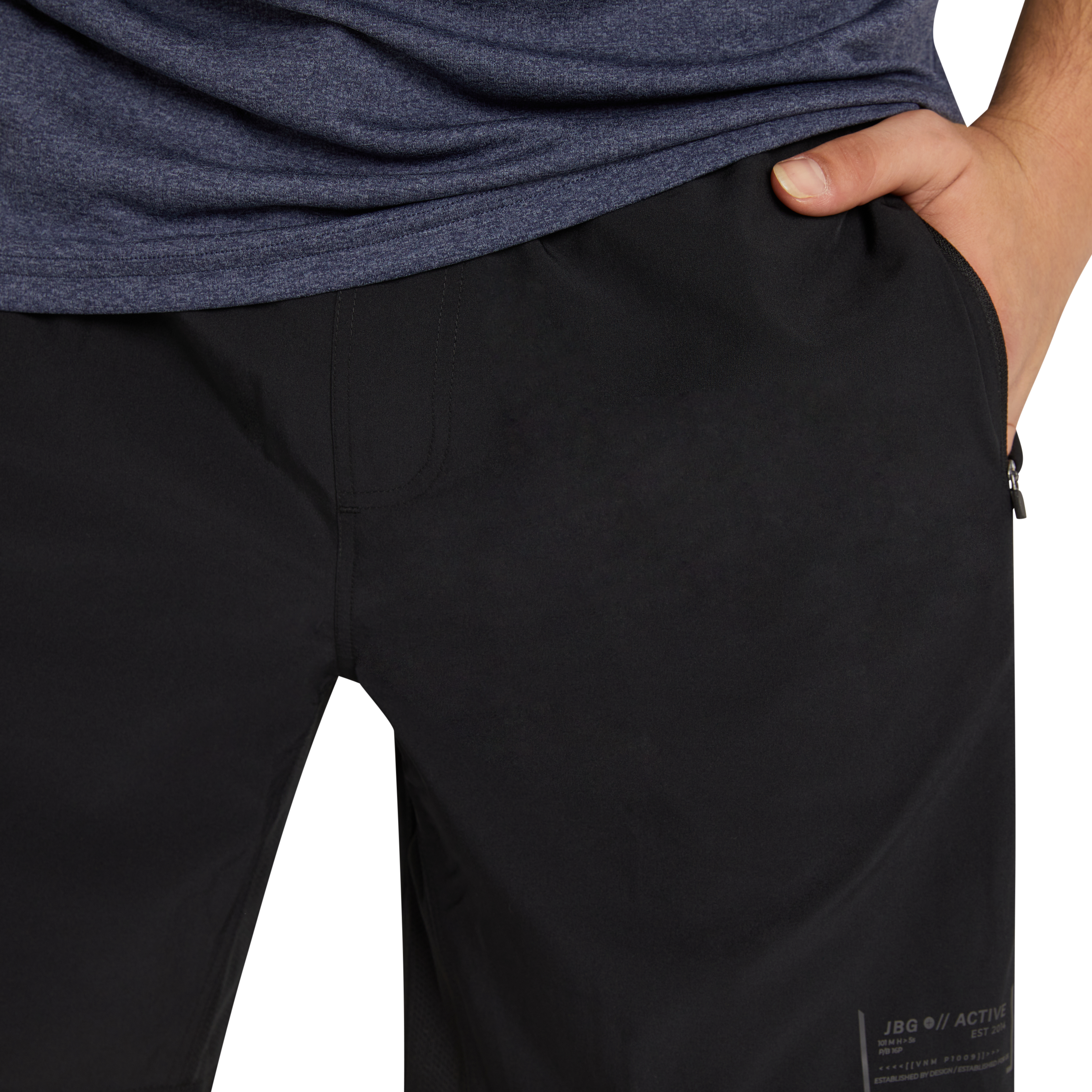 Black Active Woven Stretch Short