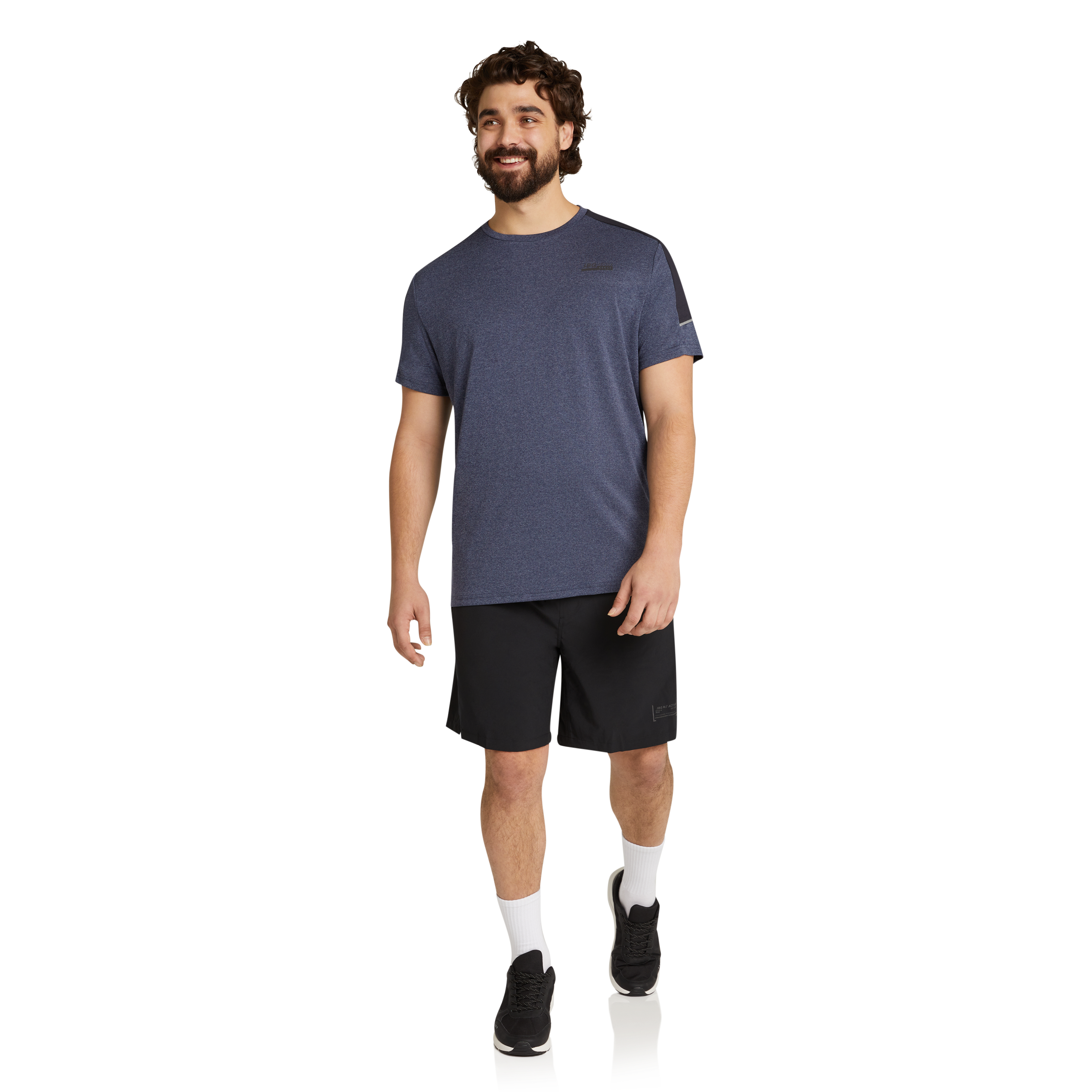 Black Active Woven Stretch Short