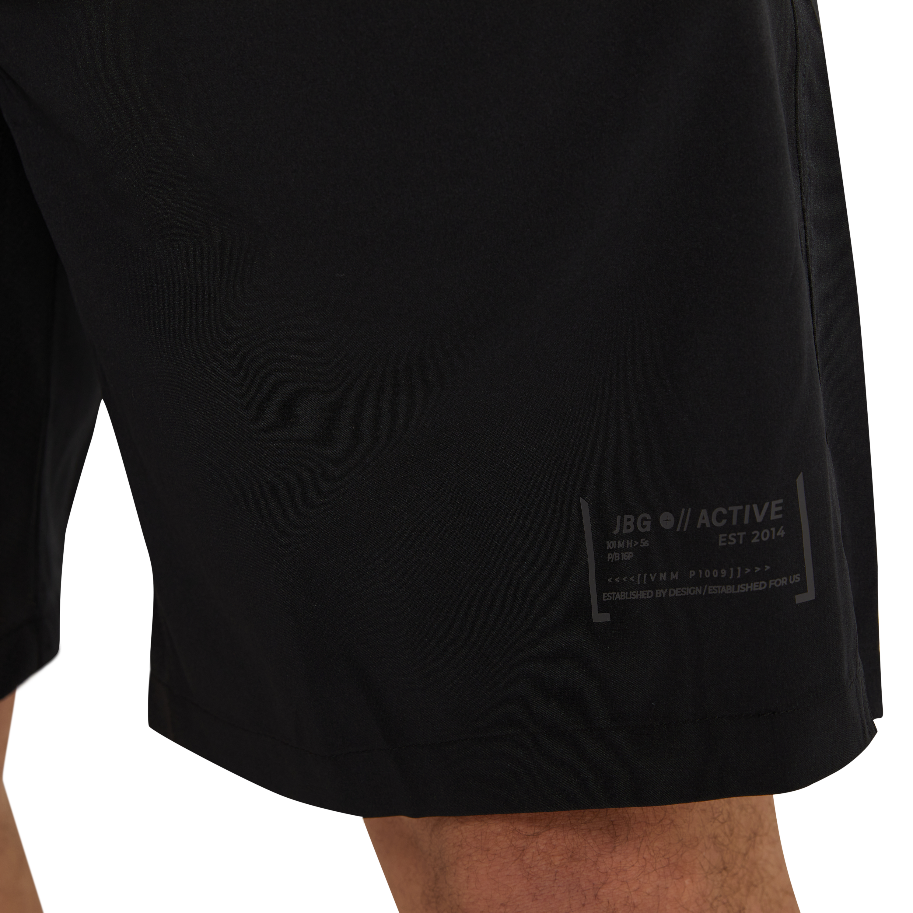 Black Active Woven Stretch Short