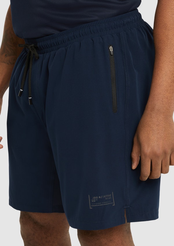 Navy Active Woven Stretch Short