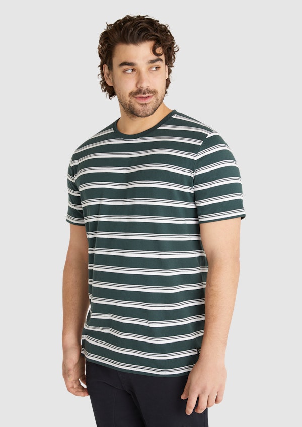 Forest Custom Design Stripe Tee