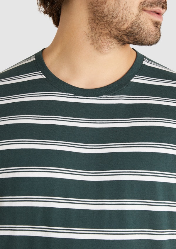 Forest Custom Design Stripe Tee