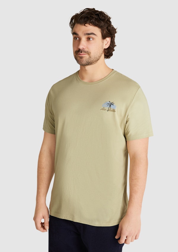 Sage Island Vibes Crew Neck Tee