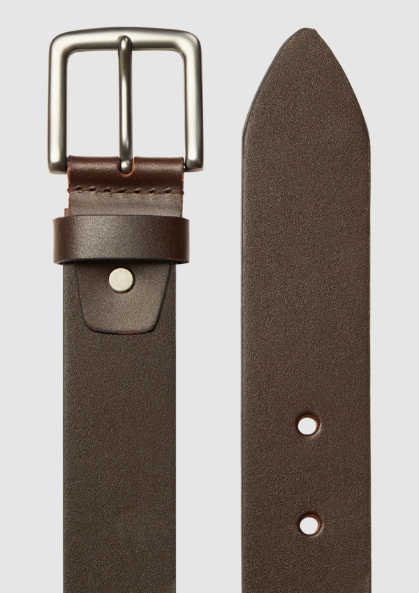 Chocolate Morgan Genuine Leather Belt