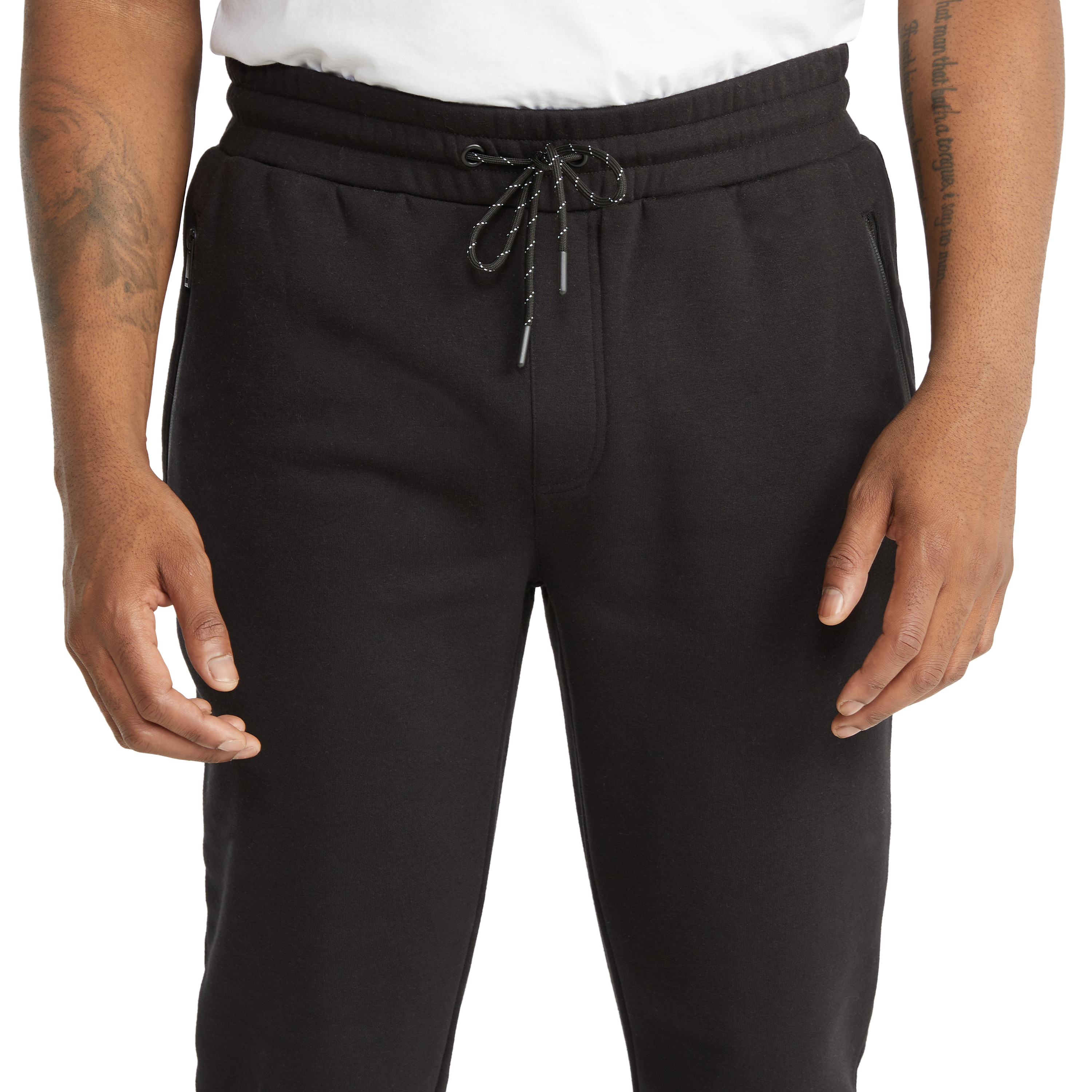 Black Drew Fleece Track Pant Men's Bottom Johnny Bigg US