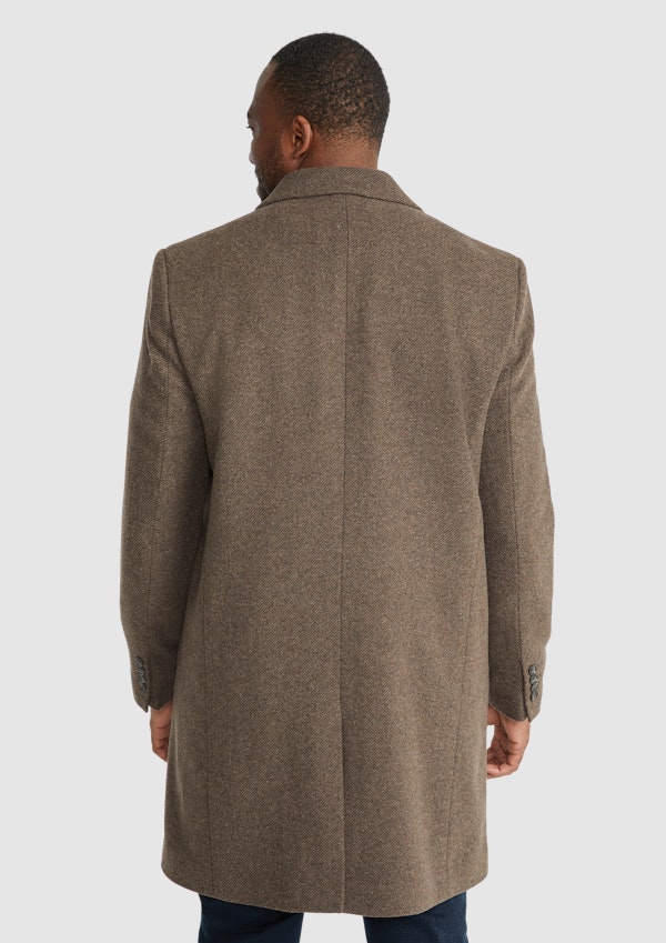 Latte Kempton Wool Overcoat