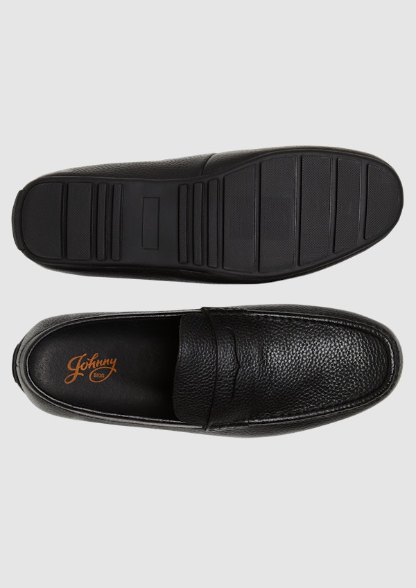 Black Warren Leather Driver