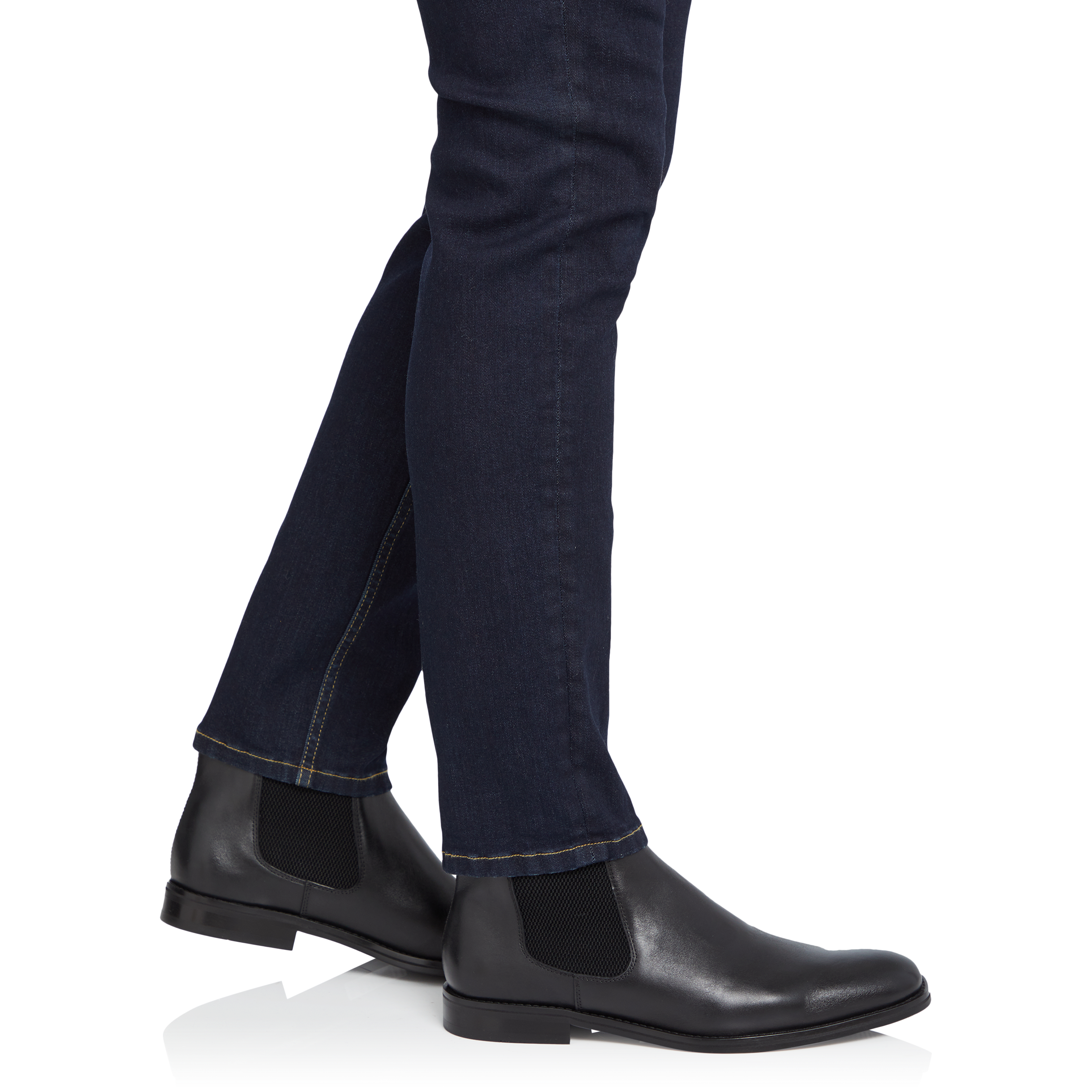 Black Morgan Leather Chelsea Boot