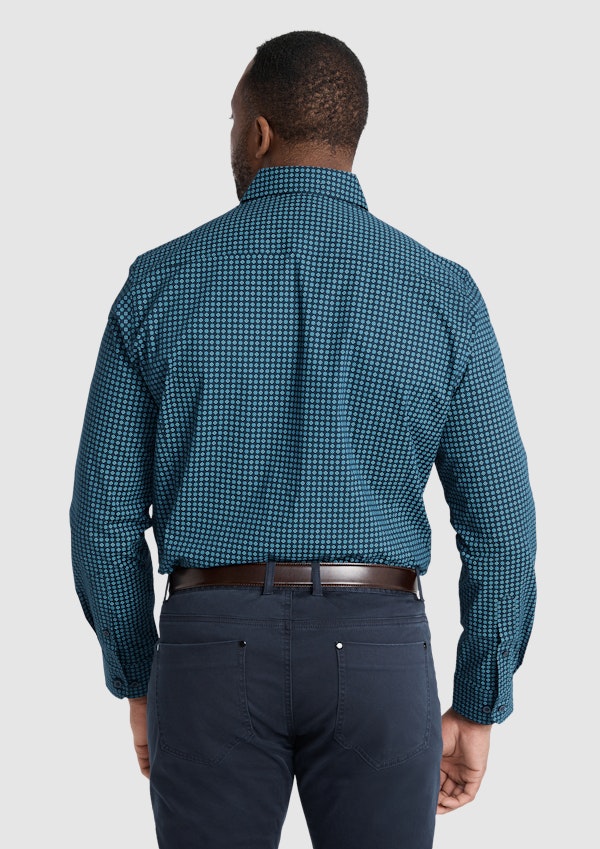 Barrett Geo Print Stretch Shirt
