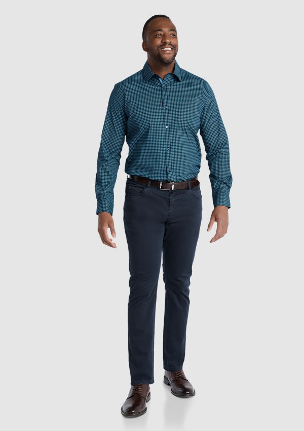 Barrett Geo Print Stretch Shirt