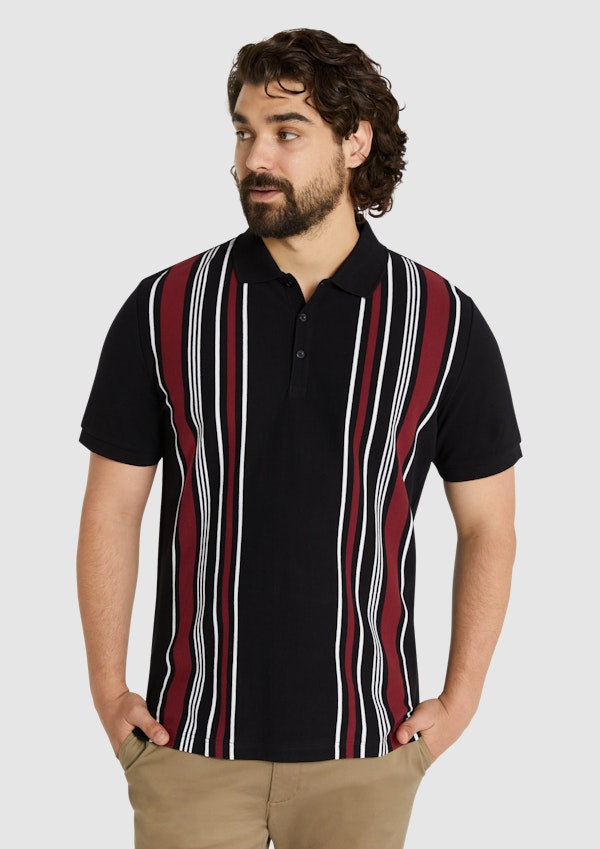 Linden Vertical Stripe Polo