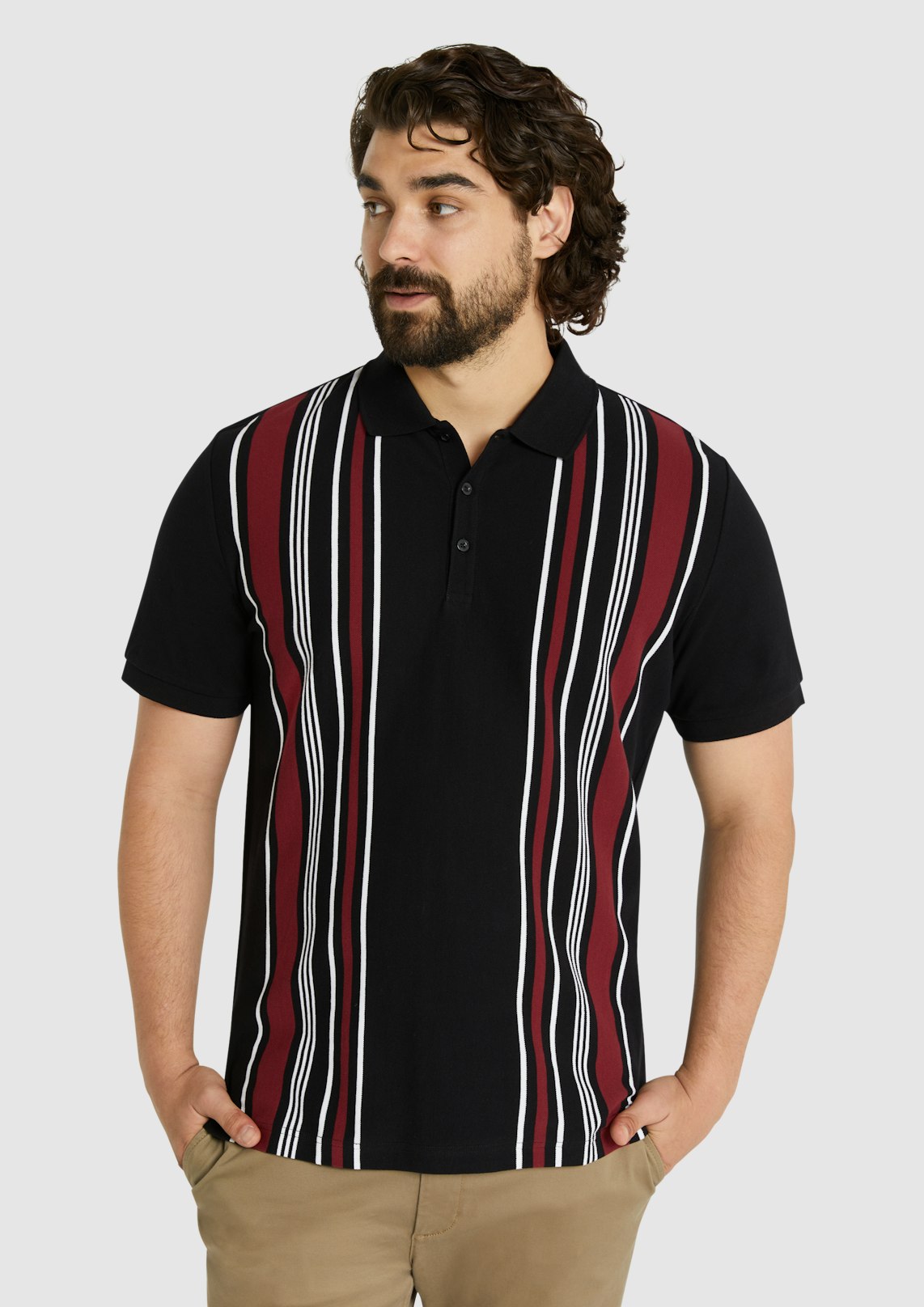 Linden Vertical Stripe Polo