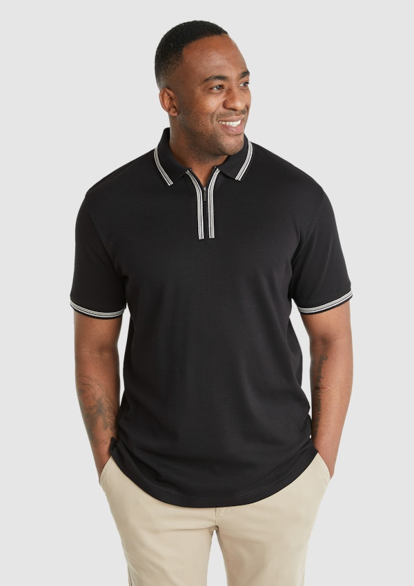 Mens Polo T-Shirt Plus Size Big And Tall Plain Shirt Short Sleeve Tops  Basic UK
