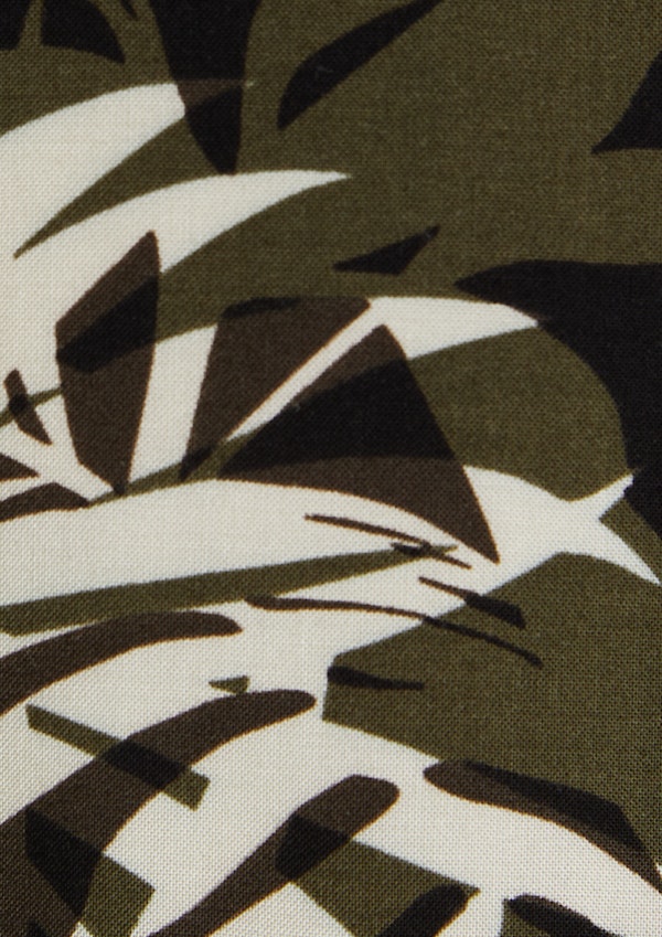 Black Rufus Tropics Print Shirt