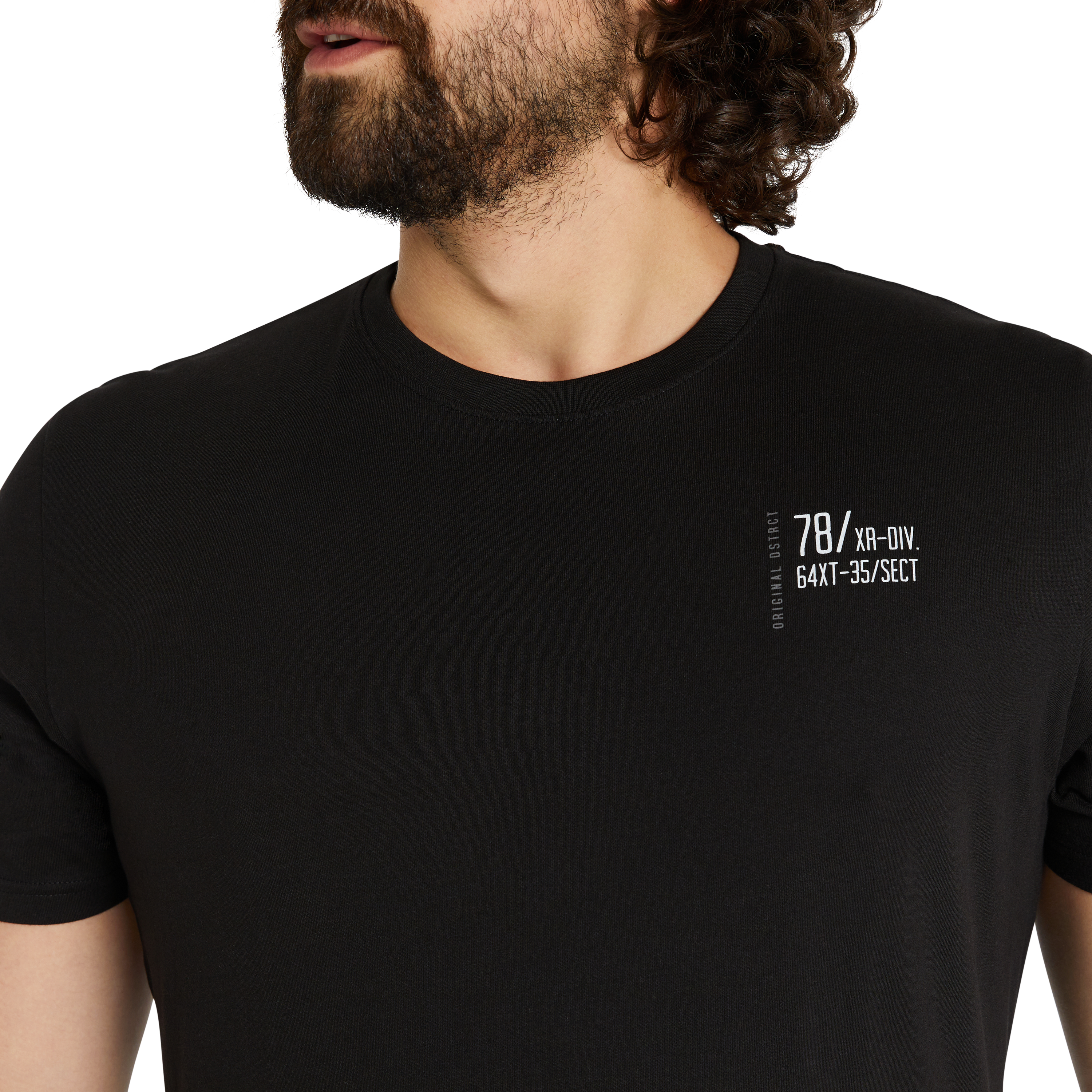 Black Unknown Horizon Crew Neck Tee