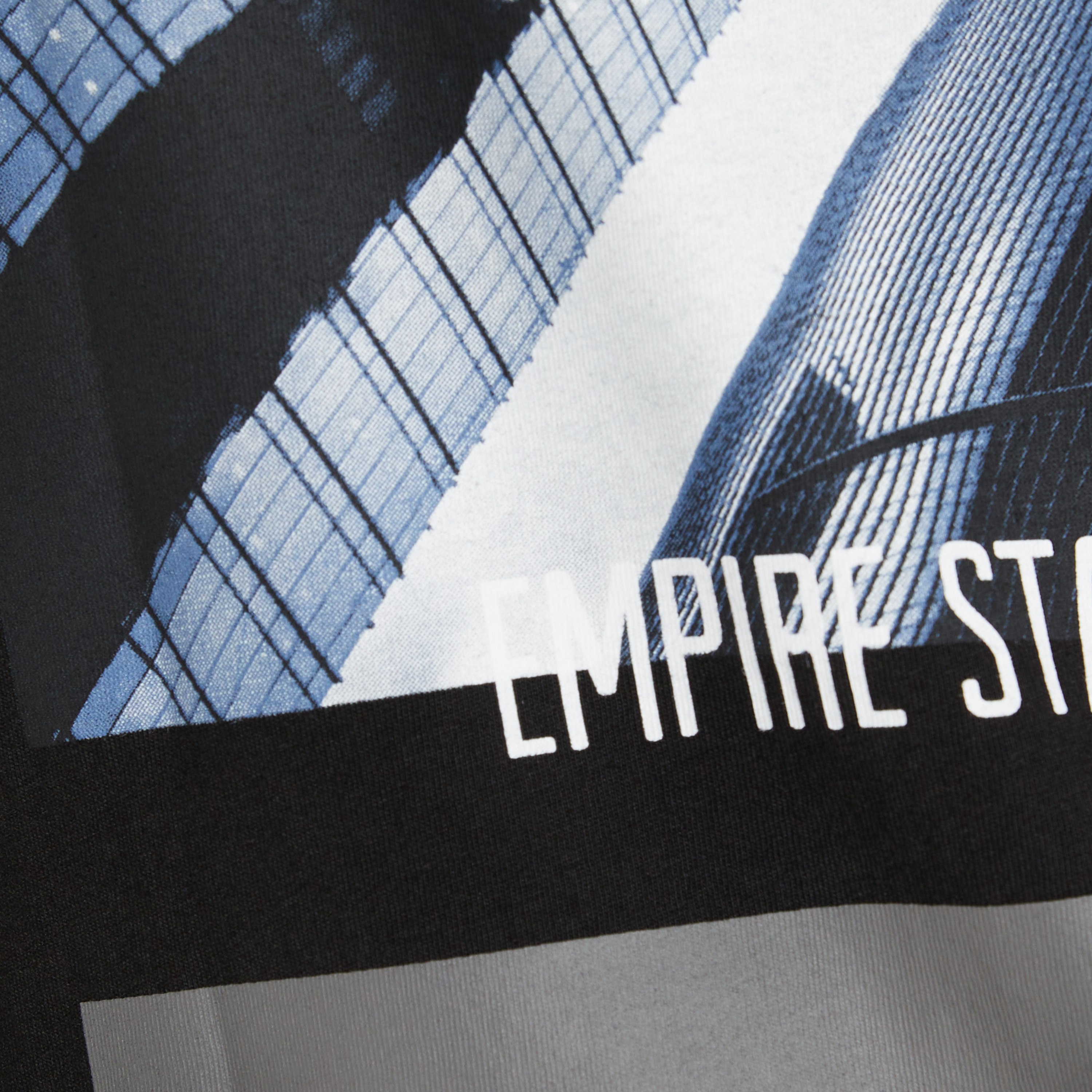 Black Unknown Horizon Crew Neck Tee