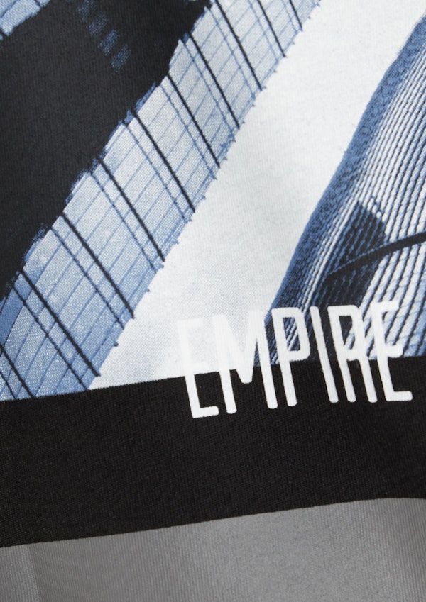 Black Unknown Horizon Crew Neck Tee